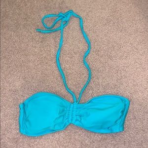 Blue bikini top